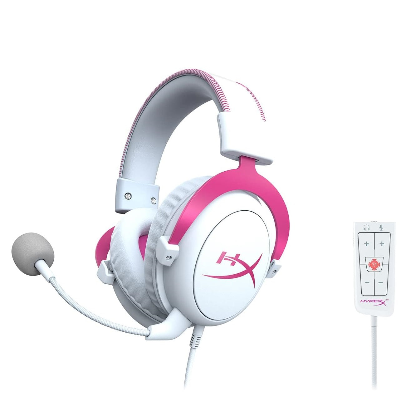 HyperX Cloud II (Cloud 2) Gaming Headset – 7.1 Surround Sound Open Box White HyperX Cloud II (Cloud 2) Gaming Headset – 7.1 Surround Sound Open Box White